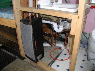 Heater under sink