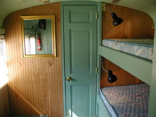 mystic seaport bus bunk back wall