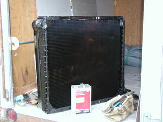 Radiator back from the shop