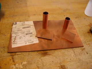 copper plate and tube for heat sink