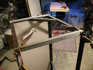 work bench angle iron leg brace