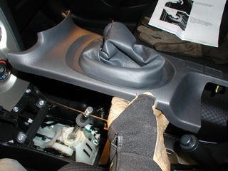 Removing the shift console